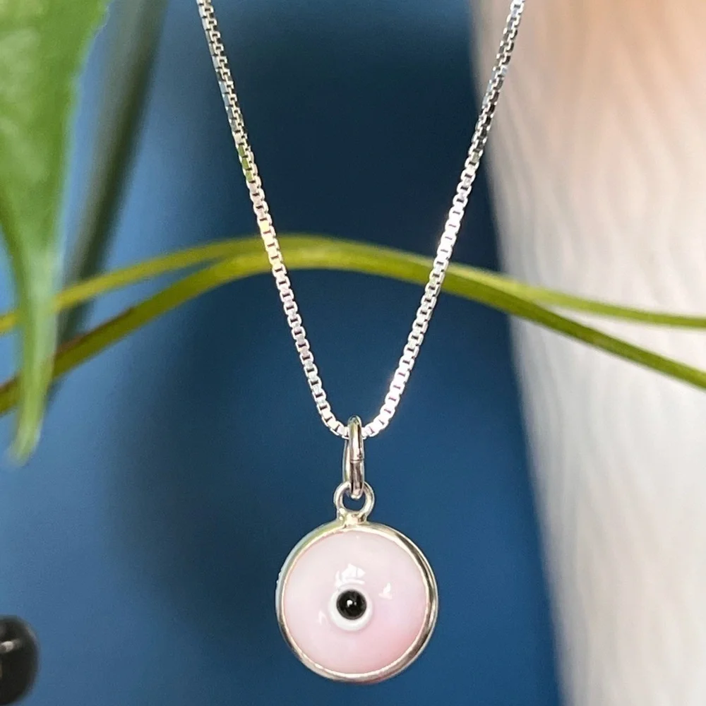 Evil eye 925 sterling silver pendant